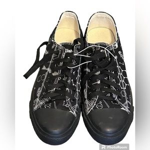 Canvas Low Top Sneaker Unisex Printed Thermo Fisher Scientific Aspire sz 8